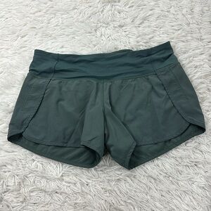 Lululemon Run Times Short (4-way Stretch 4") Dark Forest